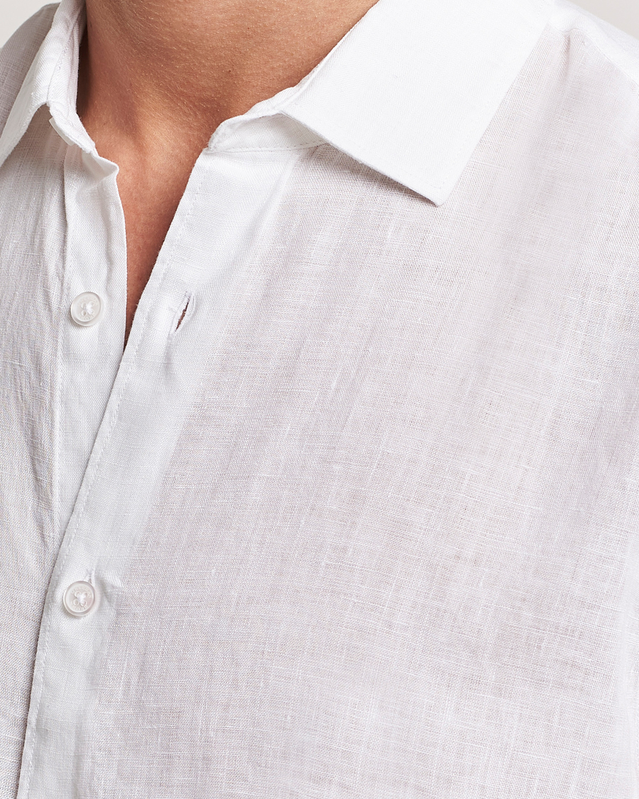 Heren | Overhemden | Orlebar Brown | Giles Linen CLS Shirt White