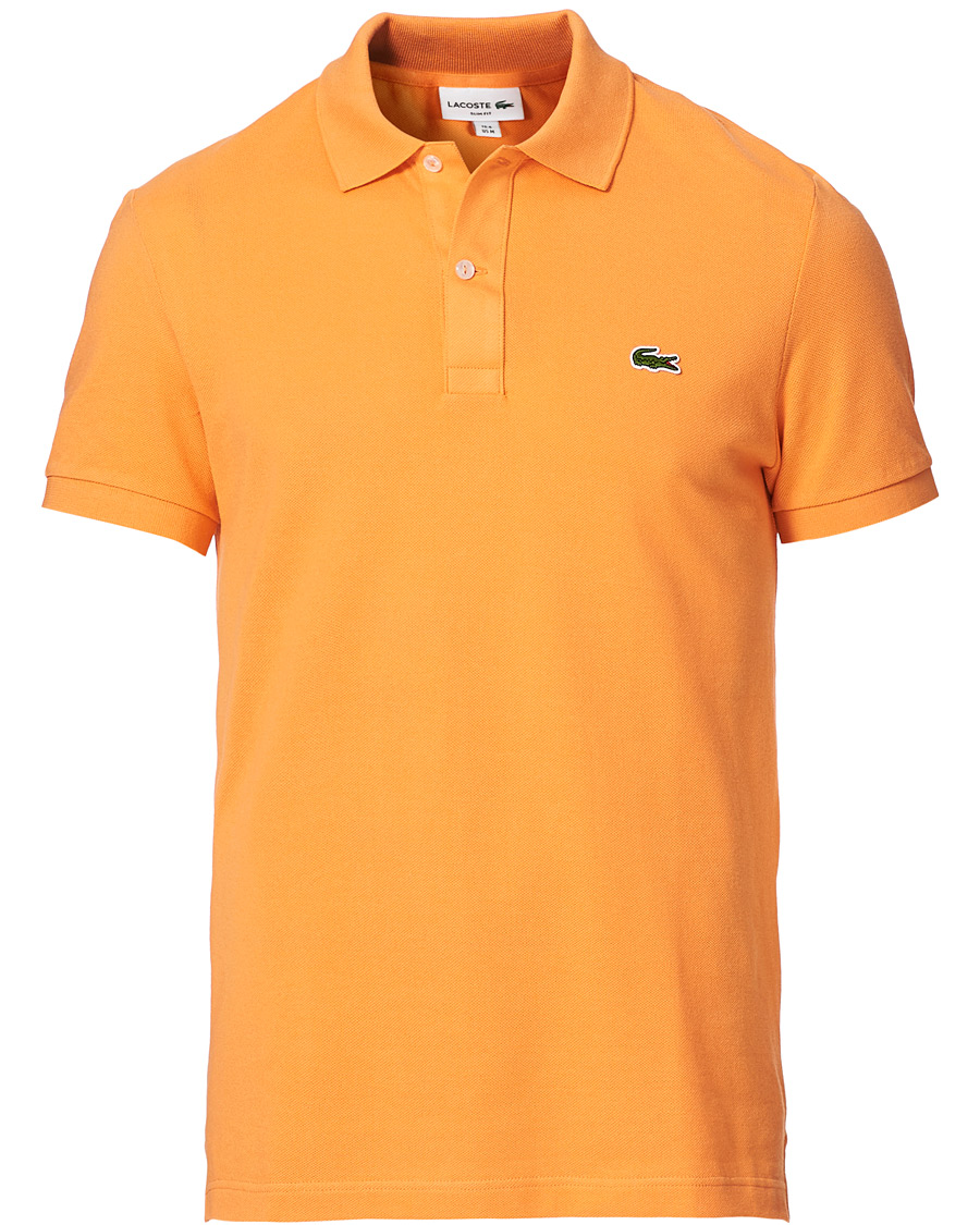 Heren | Polo's | Lacoste | Slim Fit Polo Piké Mandarin Tree Orange