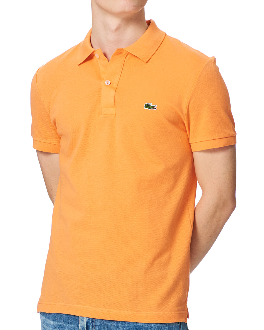 Heren | Polo's | Lacoste | Slim Fit Polo Piké Mandarin Tree Orange
