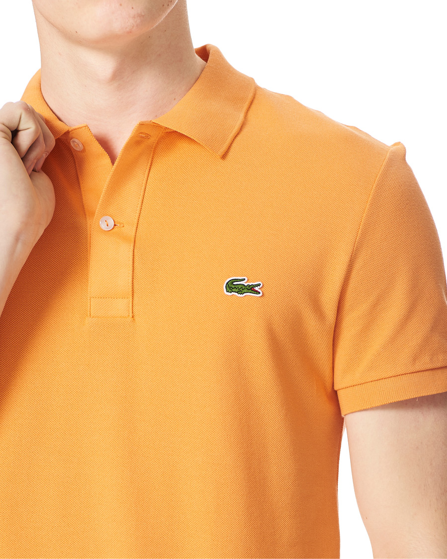 Heren | Polo's | Lacoste | Slim Fit Polo Piké Mandarin Tree Orange