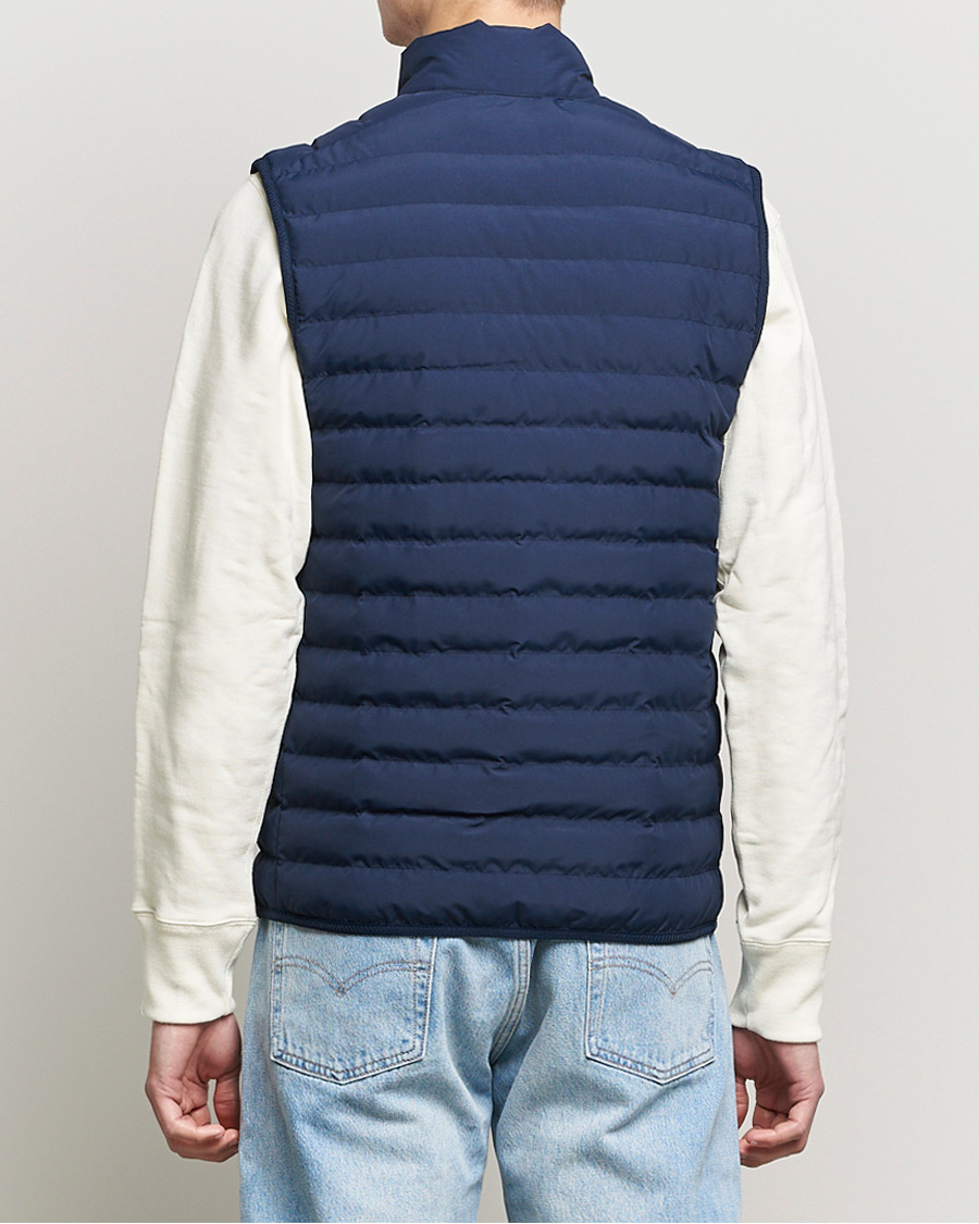 Heren | Gilets | Lacoste | Lightweight Water-Resistant Quilted Zip Vest Navy Blue
