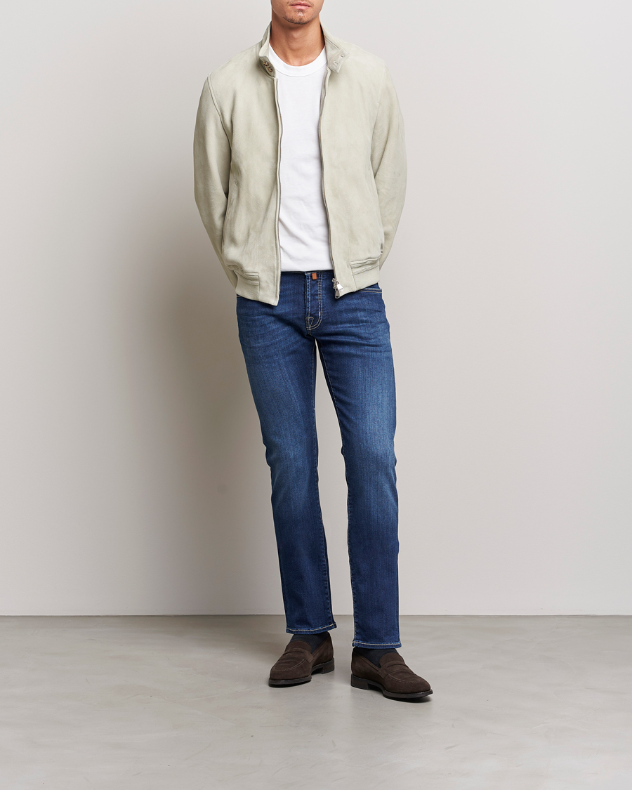 Heren | Jeans | Jacob Cohën | Nick 622 Slim Fit Stretch Jeans Medium Dark