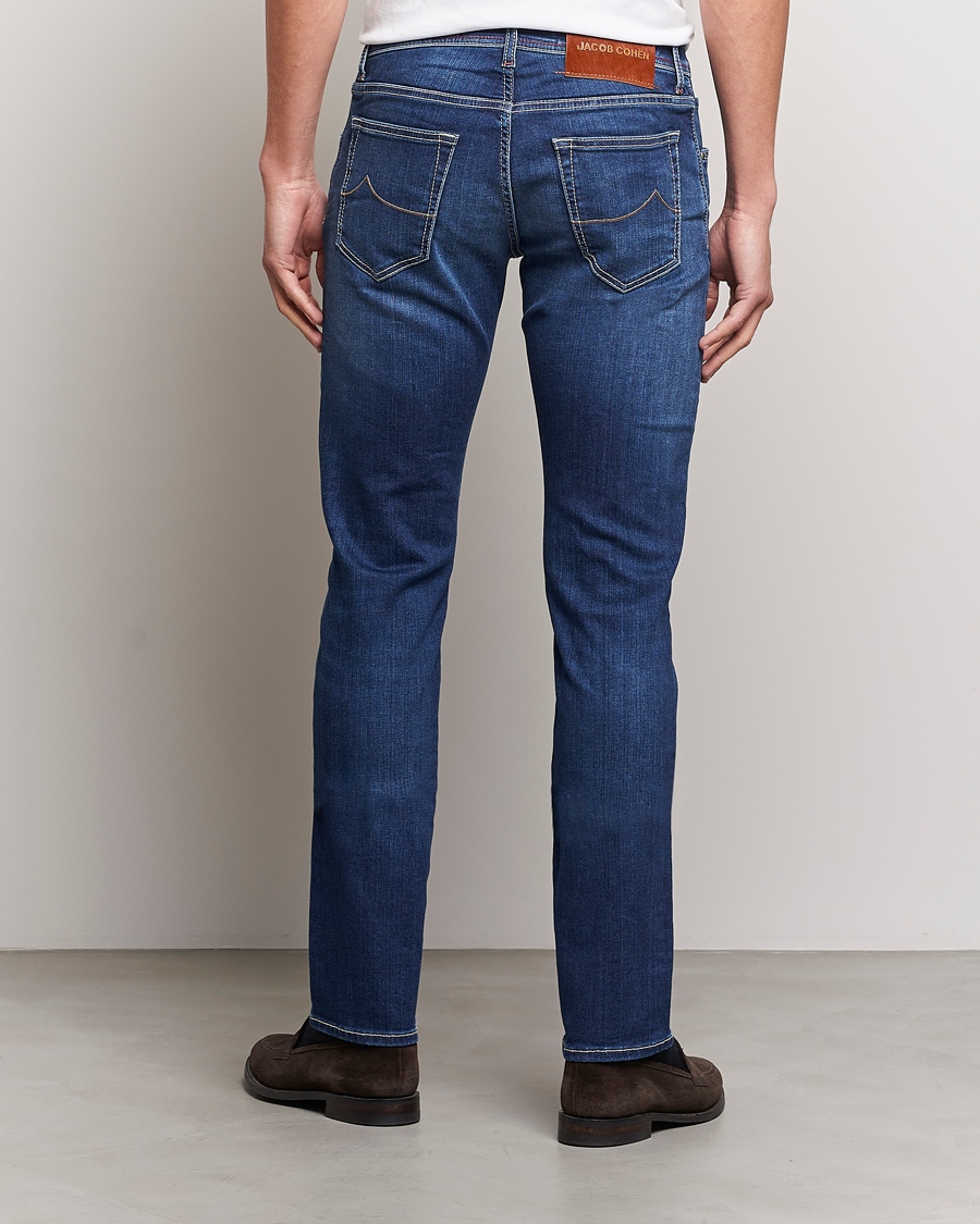 Heren | Jeans | Jacob Cohën | Nick 622 Slim Fit Stretch Jeans Medium Dark