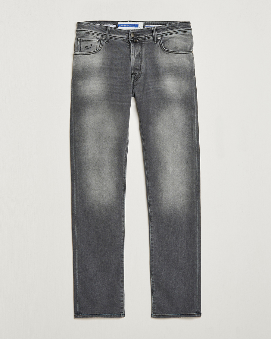 Heren | Jeans | Jacob Cohën | Nick 622 Slim Fit Stretch Jeans Black Medium Wash