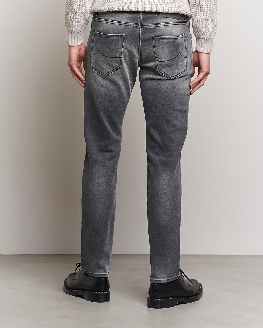 Heren | Jeans | Jacob Cohën | Nick 622 Slim Fit Stretch Jeans Black Medium Wash