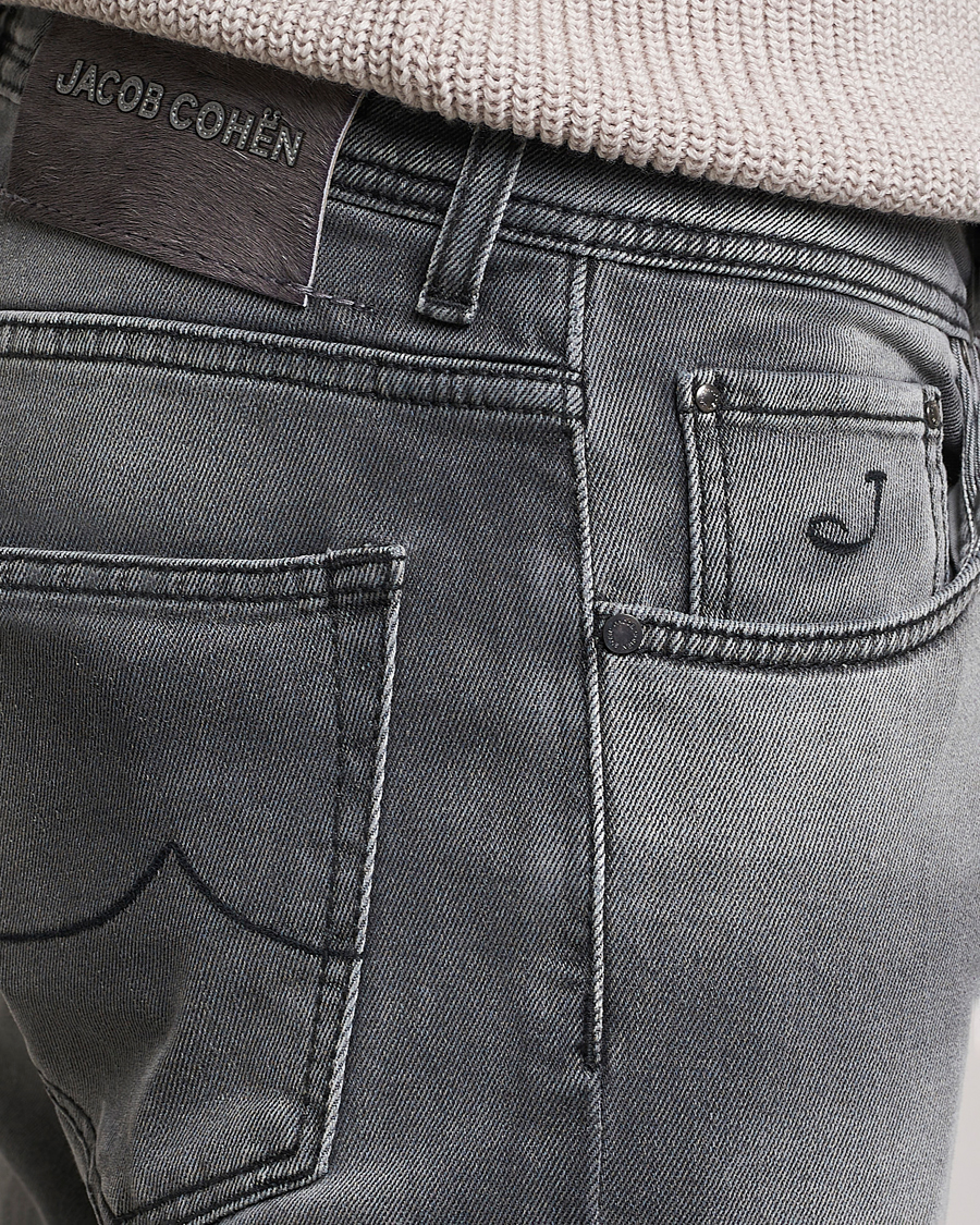 Heren | Jeans | Jacob Cohën | Nick 622 Slim Fit Stretch Jeans Black Medium Wash