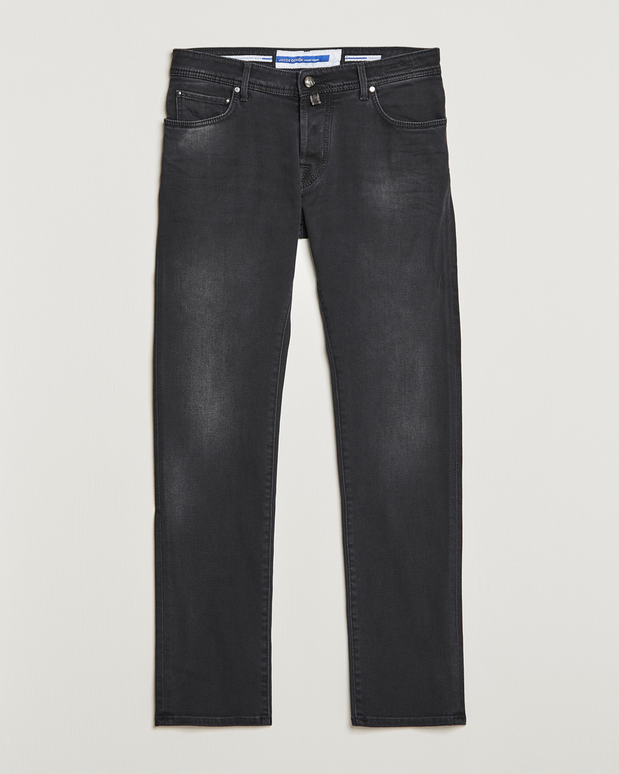 Heren | Jeans | Jacob Cohën | Nick 622 Slim Fit Stretch Jeans Black Dark Stone