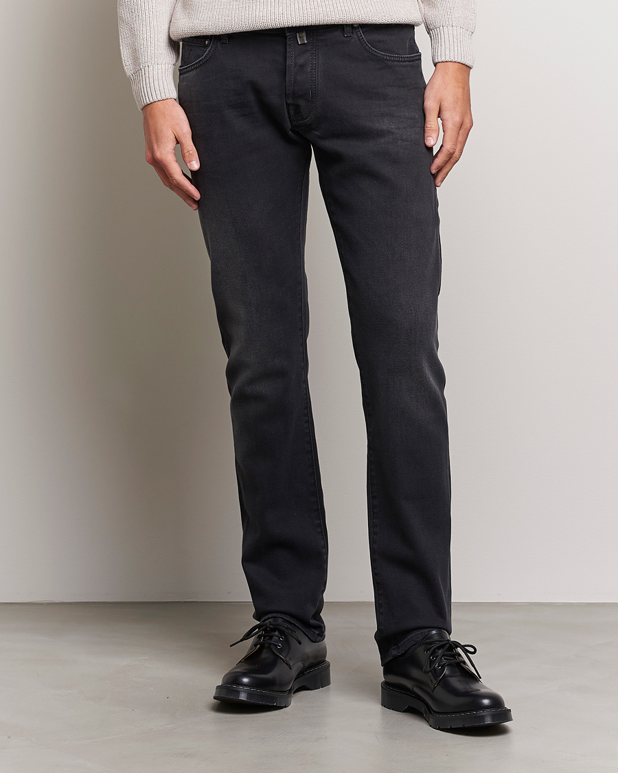 Heren | Jacob Cohën | Jacob Cohën | Nick 622 Slim Fit Stretch Jeans Black Dark Stone