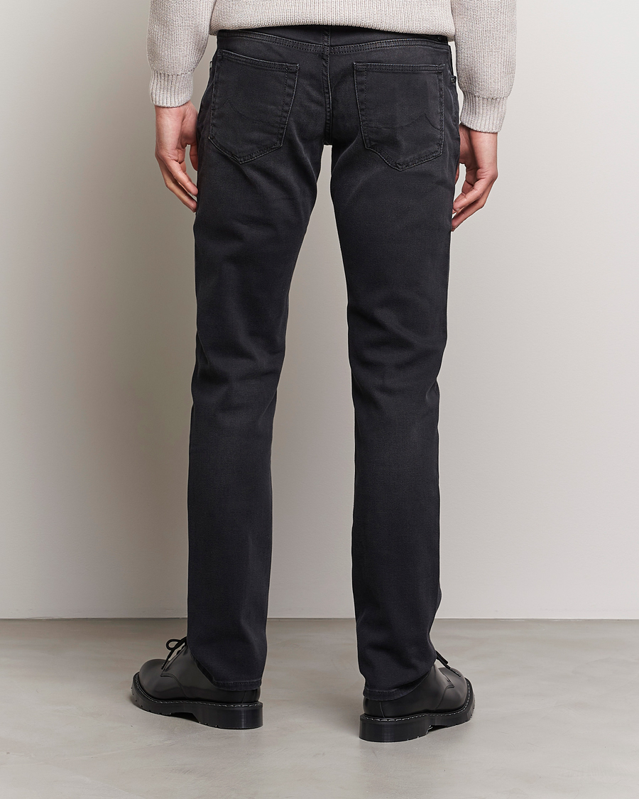Heren | Jeans | Jacob Cohën | Nick 622 Slim Fit Stretch Jeans Black Dark Stone