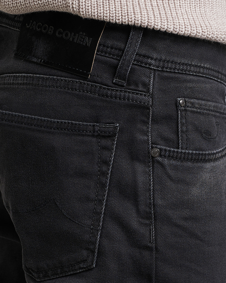Heren | Jeans | Jacob Cohën | Nick 622 Slim Fit Stretch Jeans Black Dark Stone