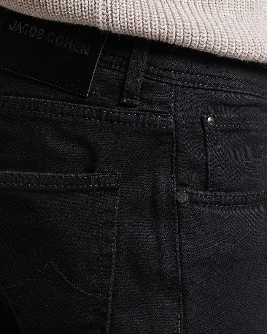 Heren | Jeans | Jacob Cohën | Nick 622 Slim Fit Stretch Jeans Black Dark Wash