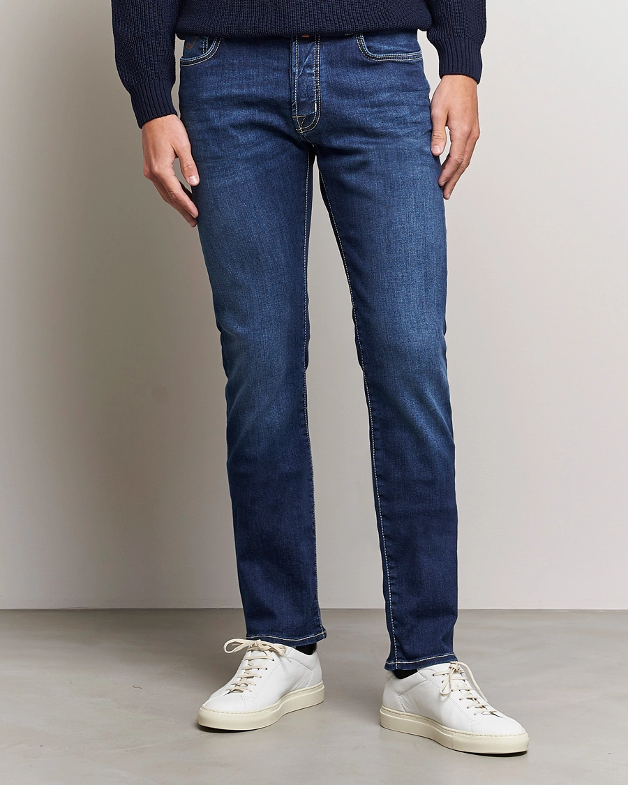 Heren | Italian Department | Jacob Cohën | Bard 688 Slim Fit Stretch Jeans Medium Dark