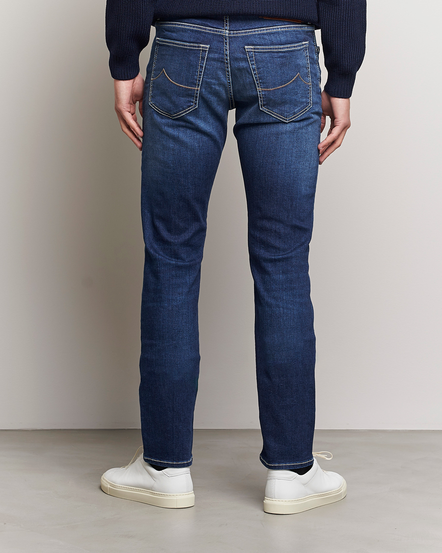 Heren | Jeans | Jacob Cohën | Bard 688 Slim Fit Stretch Jeans Medium Dark
