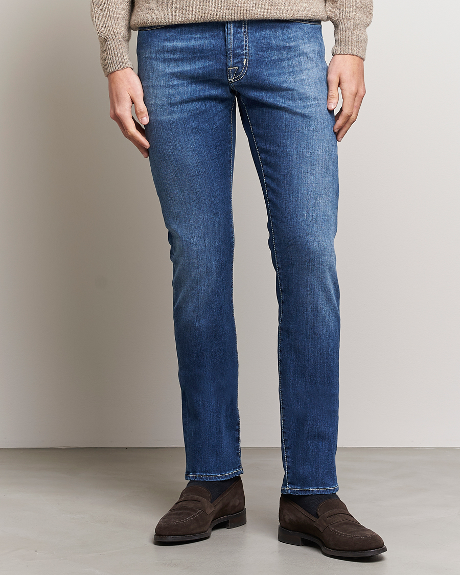 Heren | Jeans | Jacob Cohën | Bard 688 Slim Fit Stretch Jeans Stone Wash