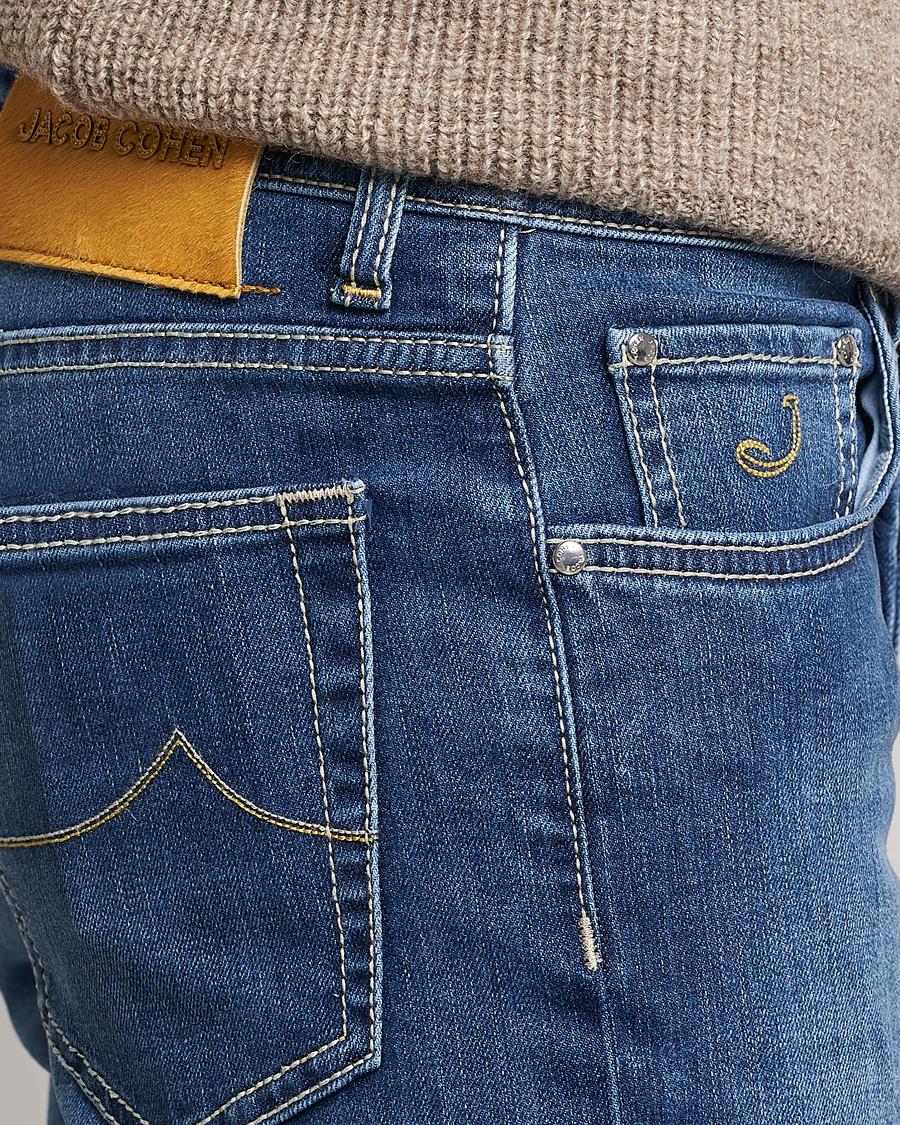 Heren | Jeans | Jacob Cohën | Bard 688 Slim Fit Stretch Jeans Stone Wash