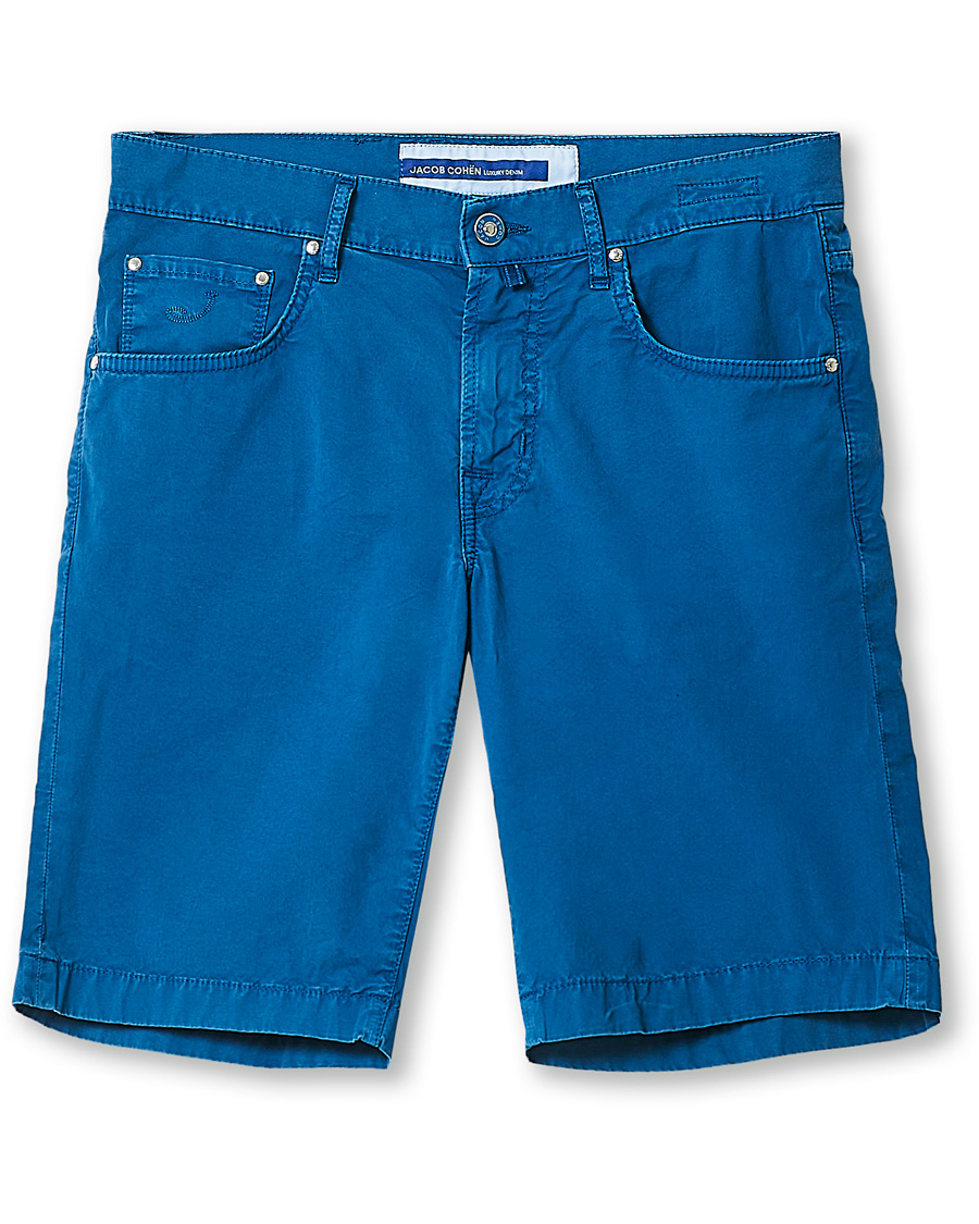 Heren | Korte broek | Jacob Cohën | Nicolas Cotton Shorts Blue