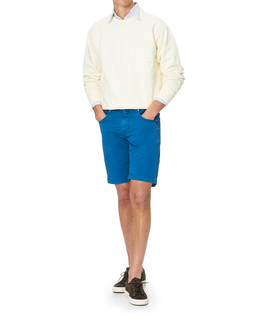 Heren | Korte broek | Jacob Cohën | Nicolas Cotton Shorts Blue