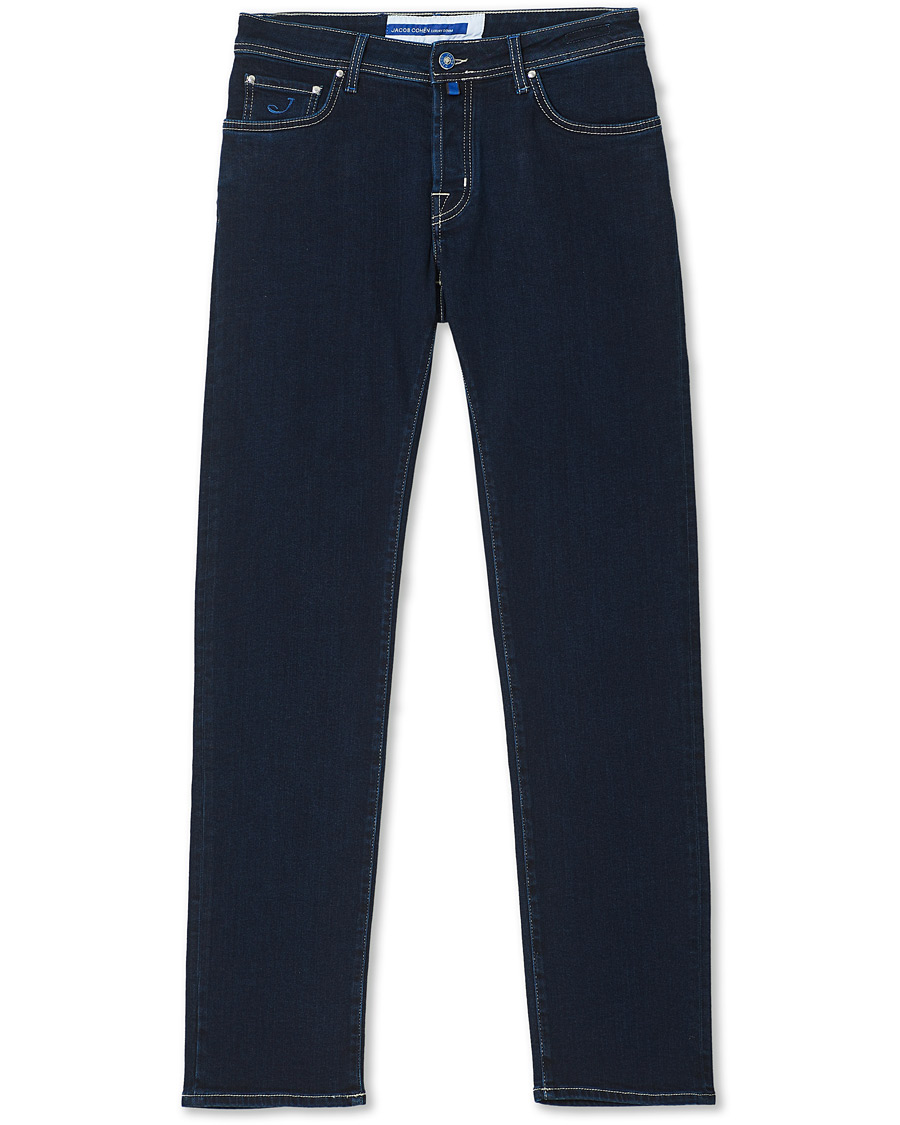 Heren | Jeans | Jacob Cohën | 622 Nick Slim Fit Super Stretch Jeans Dark Blue
