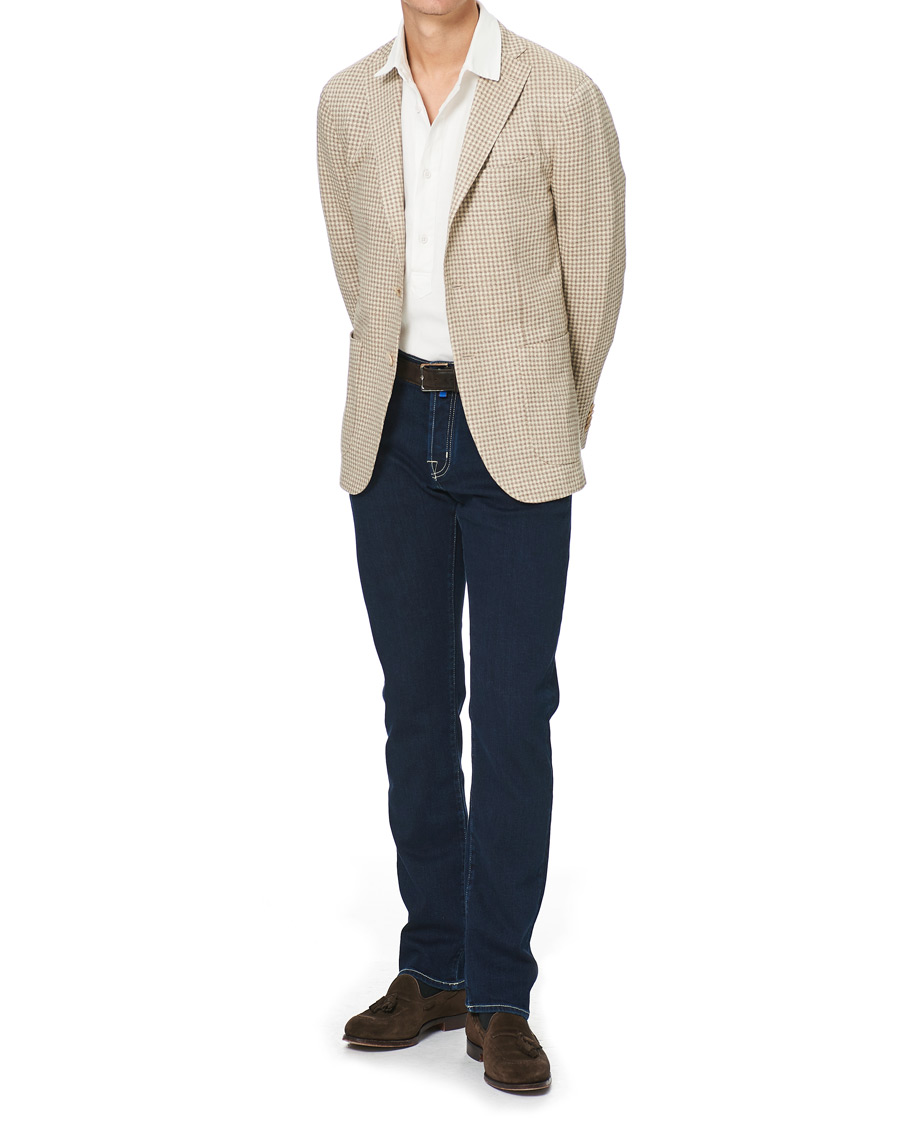 Heren | Jeans | Jacob Cohën | 622 Nick Slim Fit Super Stretch Jeans Dark Blue