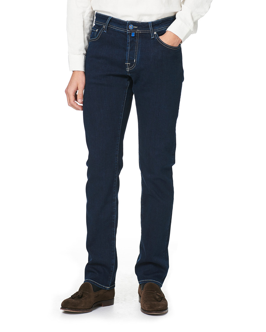 Heren | Jeans | Jacob Cohën | 622 Nick Slim Fit Super Stretch Jeans Dark Blue
