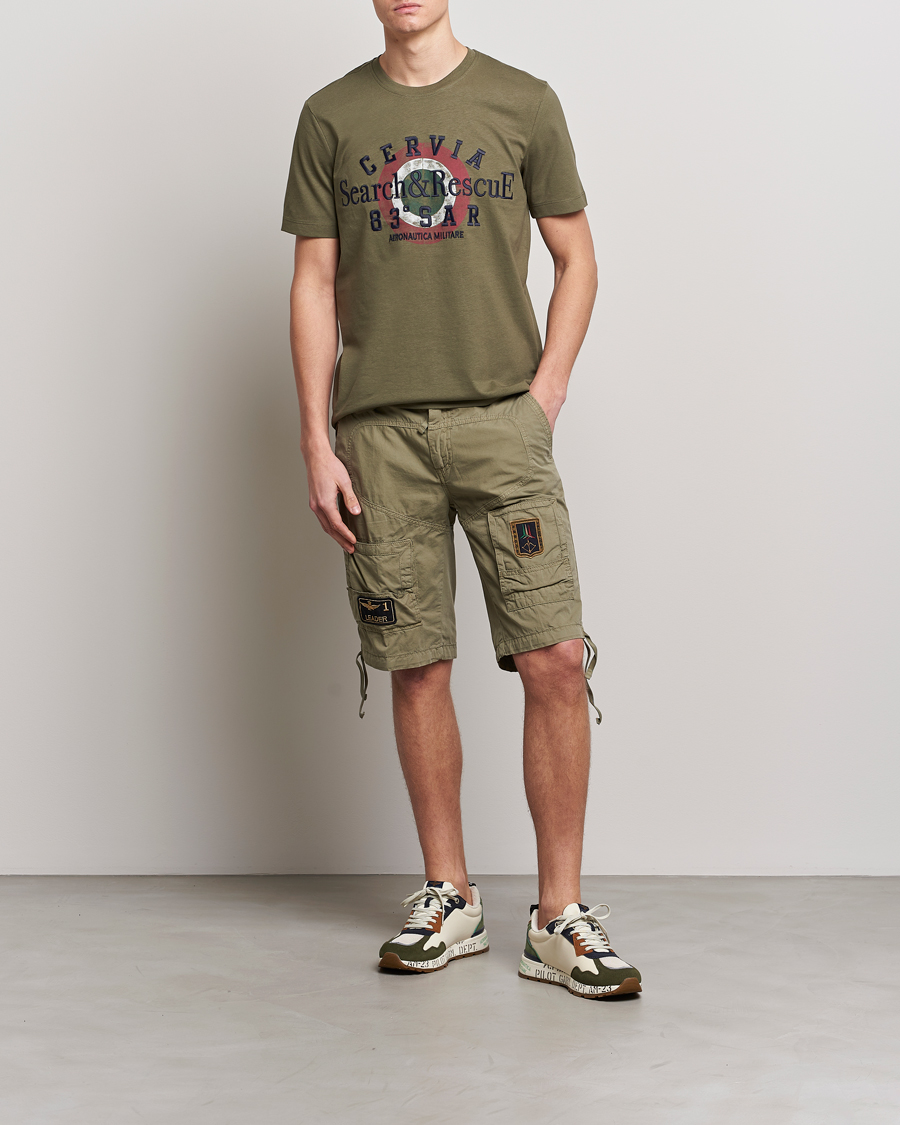 Heren | Korte broek | Aeronautica Militare | Heritage Bermuda Shorts Green