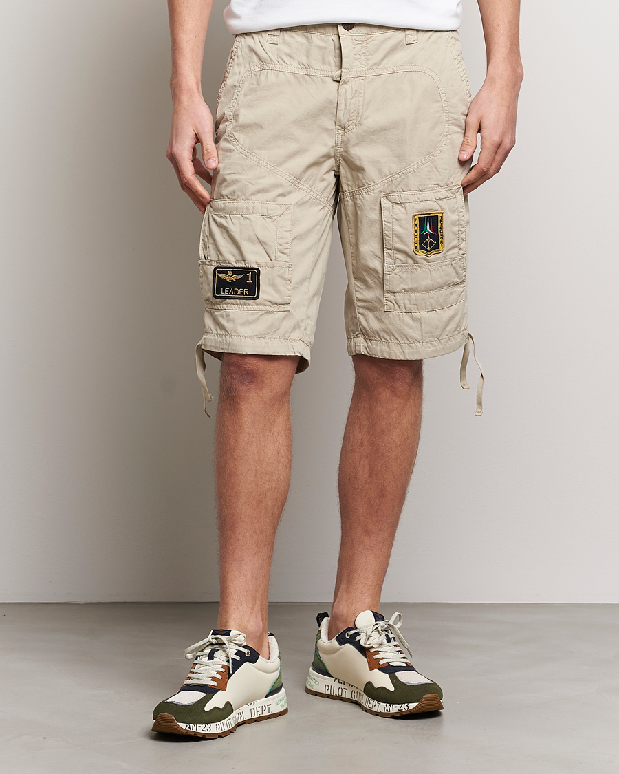 Heren | Korte broek | Aeronautica Militare | 7AMH Heritage Bermuda Shorts Sand