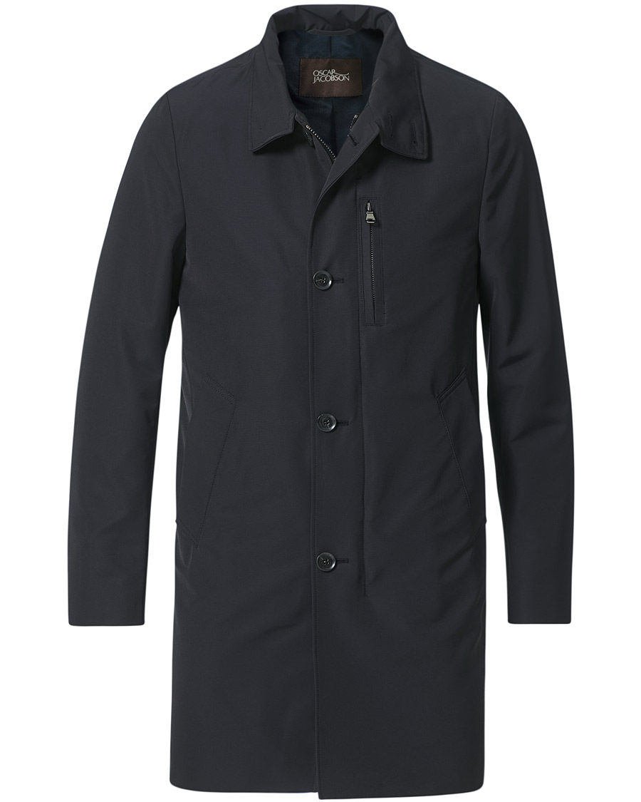 Heren | Jassen | Oscar Jacobson | Landon Nylon Coat Navy