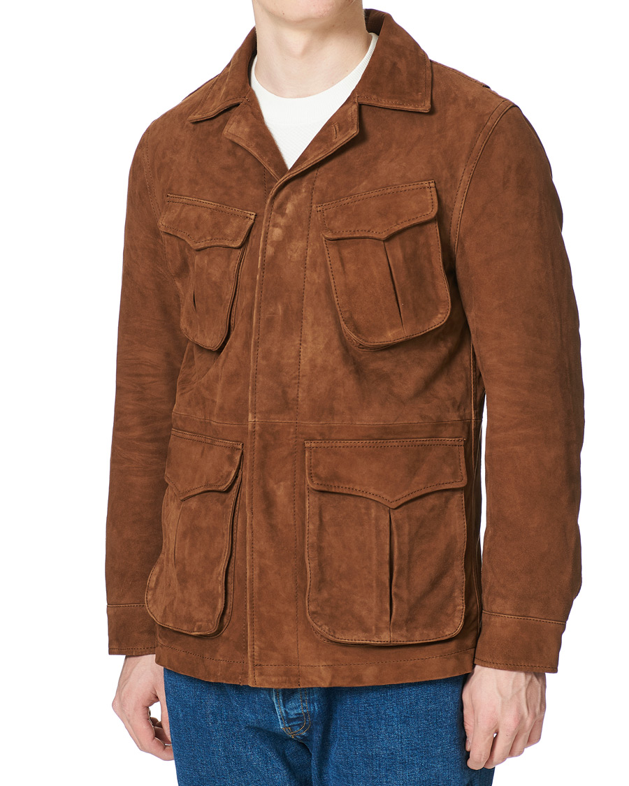 Heren | Jassen | Oscar Jacobson | Wester Sude Field Jacket Brown