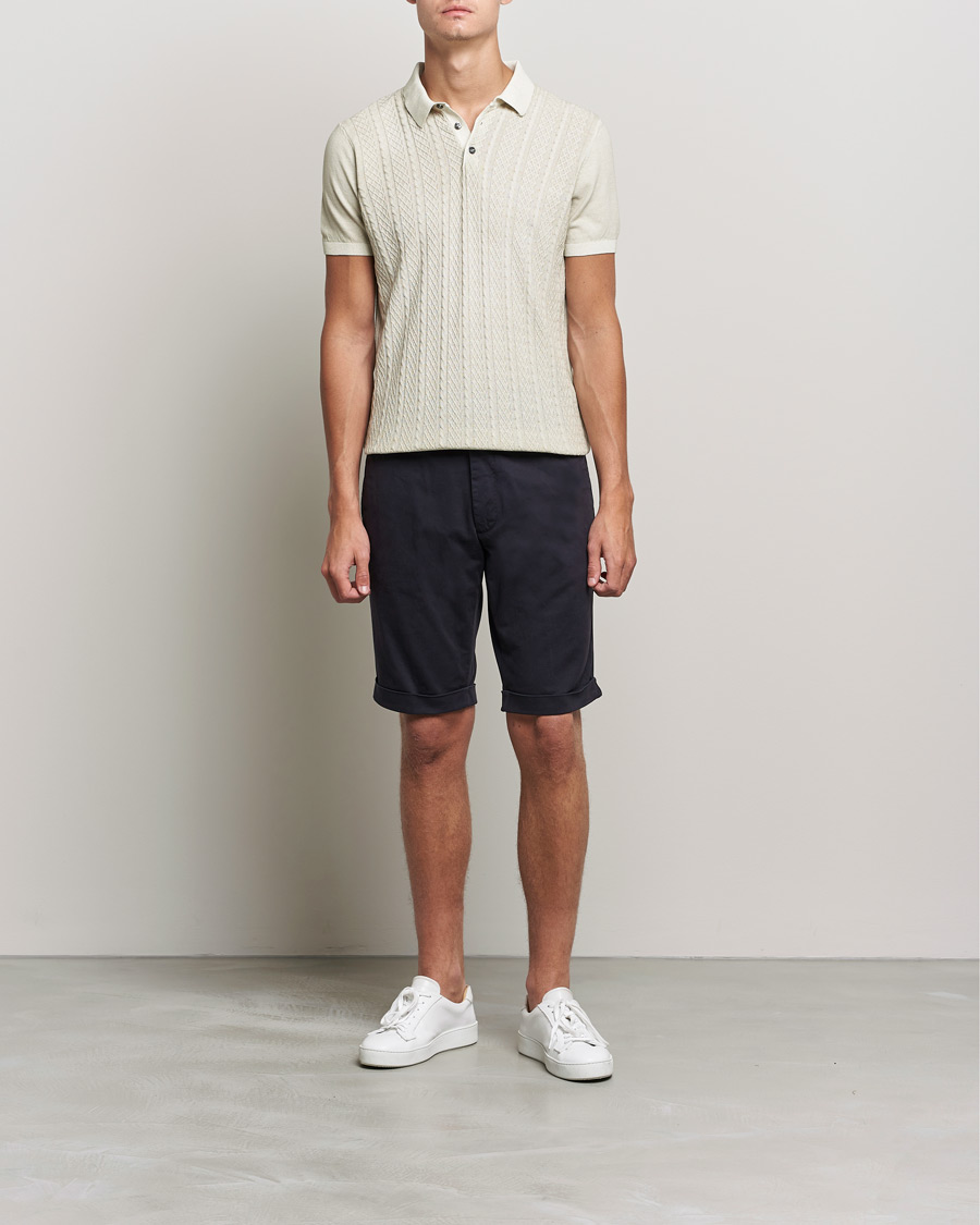 Heren | Korte broek | Oscar Jacobson | Declan Cotton Shorts Navy