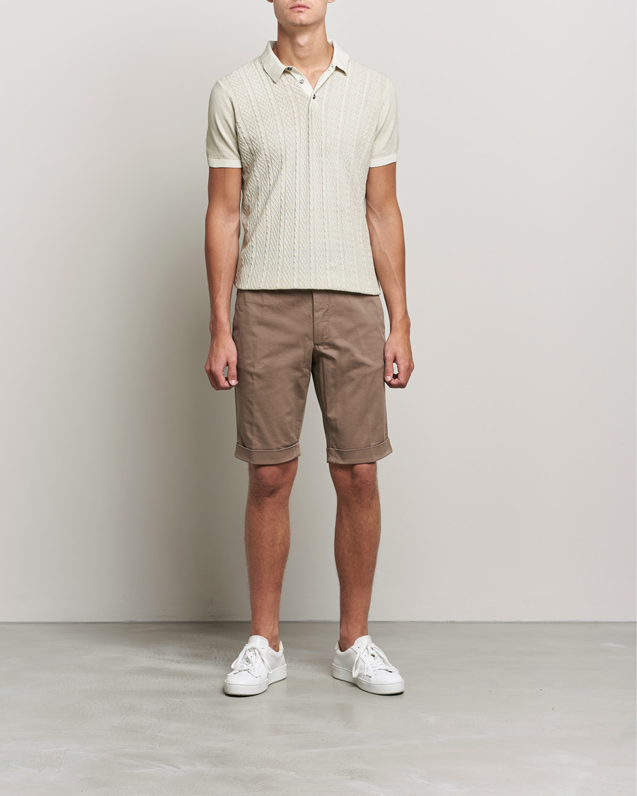 Heren | Korte broek | Oscar Jacobson | Declan Cotton Shorts Beige