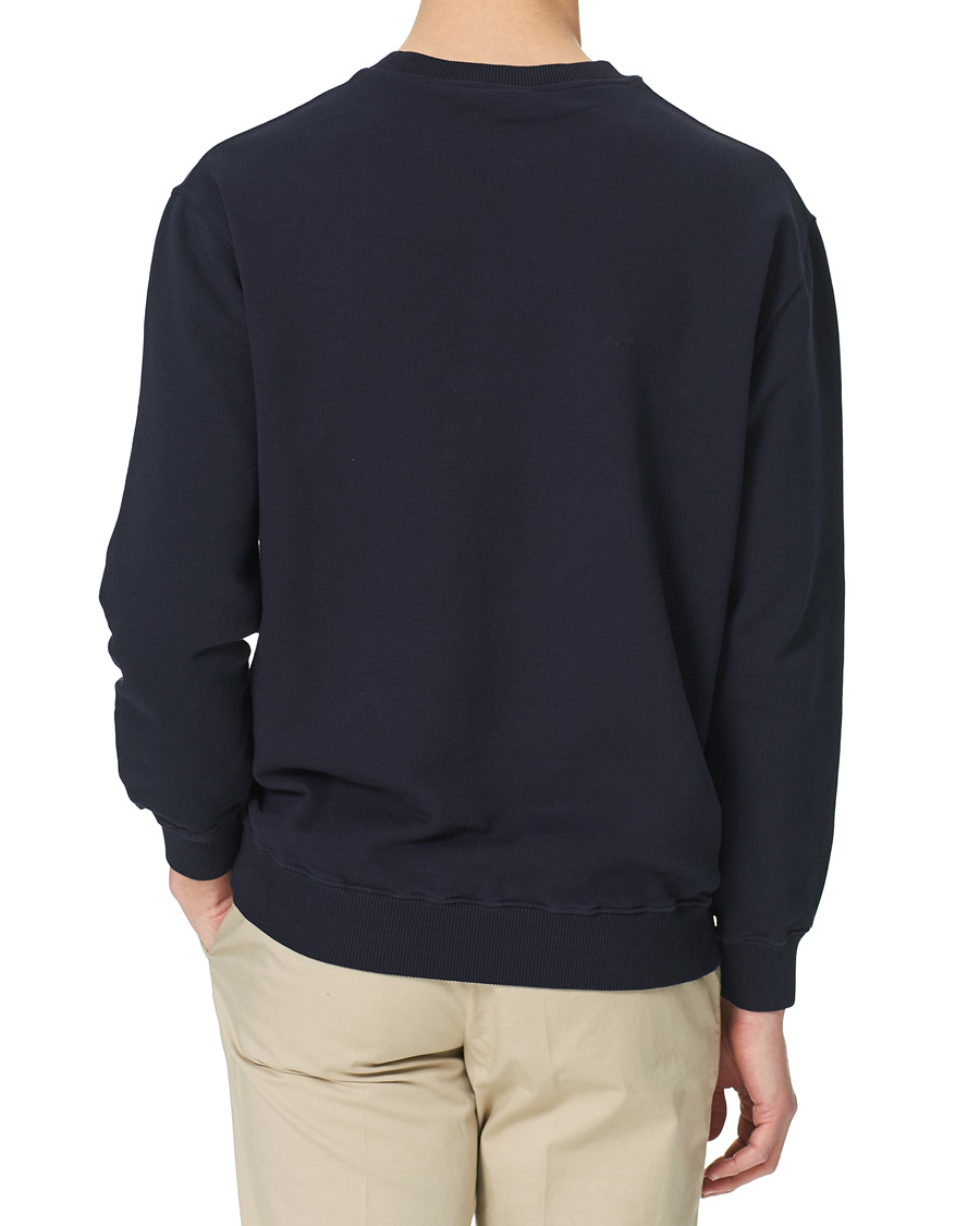 Heren | Truien | Oscar Jacobson | Large Shield Cotton Sweatshirt Blue