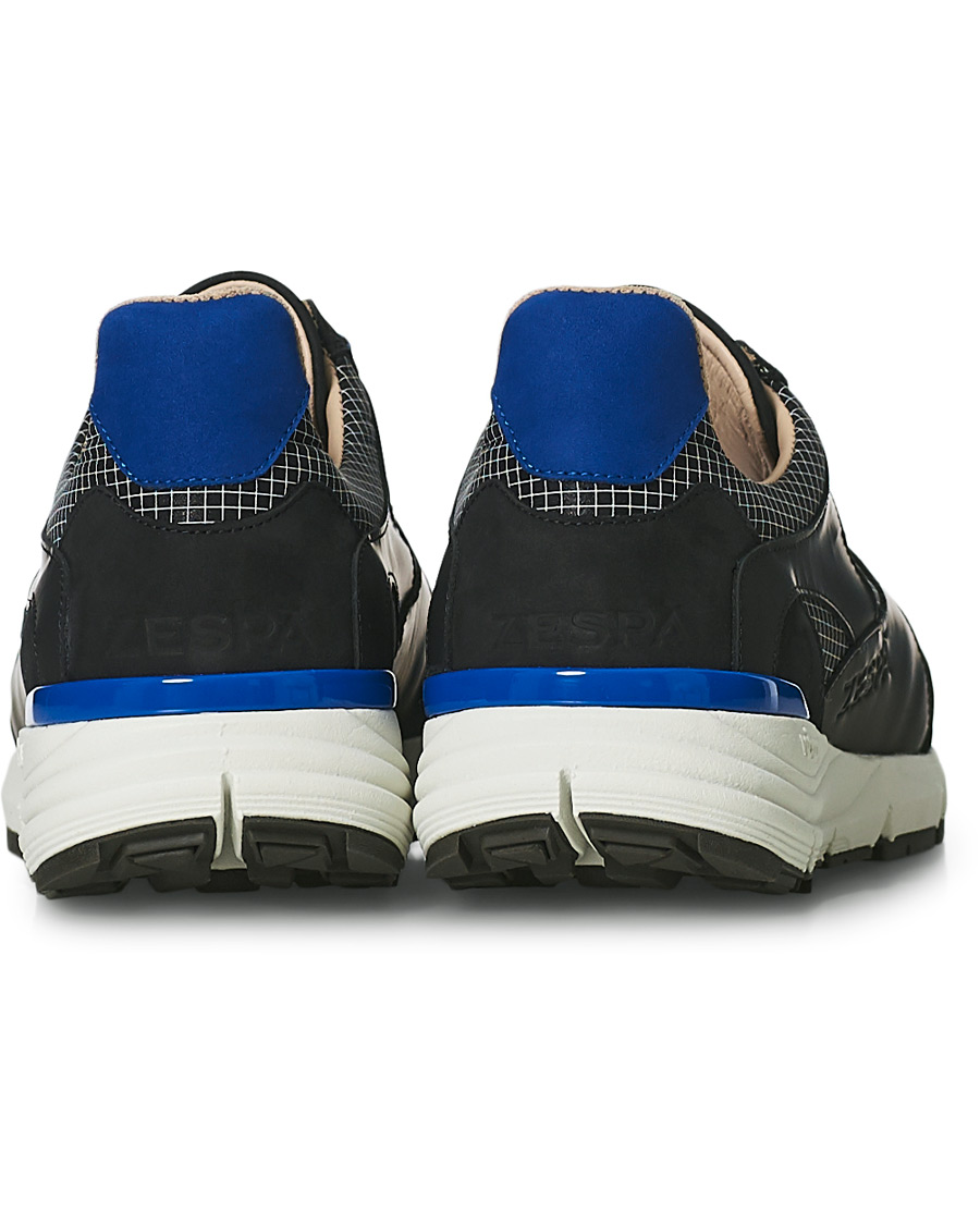 Heren | Zespà ZSP Trail Textile Ripstop Sneaker Black/Outremer | Zespà | ZSP Trail Textile Ripstop Sneaker Black/Outremer