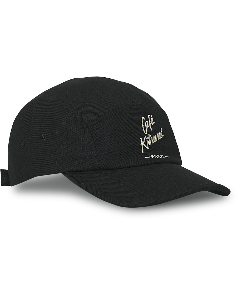 Heren | Café Kitsuné Crew Cap Black | Café Kitsuné | Crew Cap Black