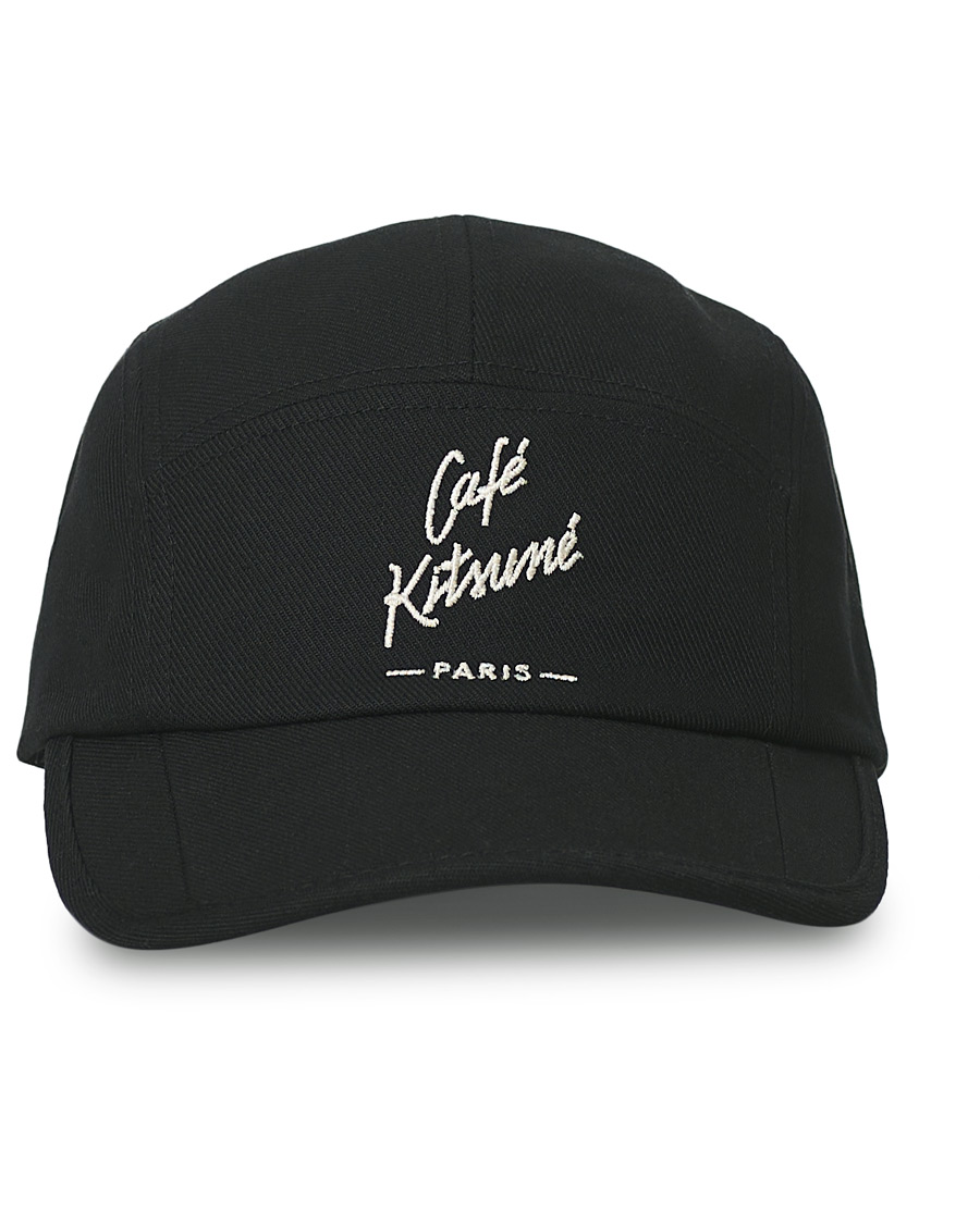 Heren | Café Kitsuné Crew Cap Black | Café Kitsuné | Crew Cap Black