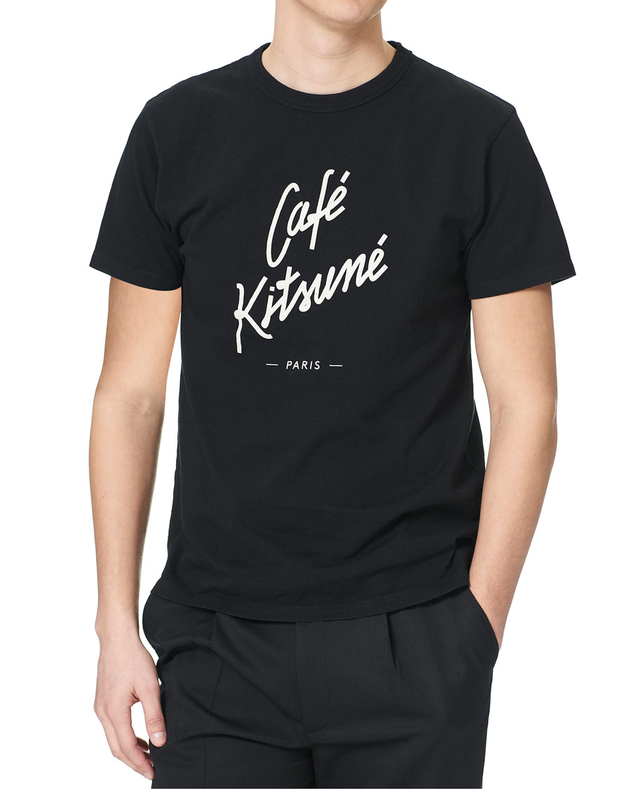 Heren | T-shirts | Café Kitsuné | Crew T-Shirt Black