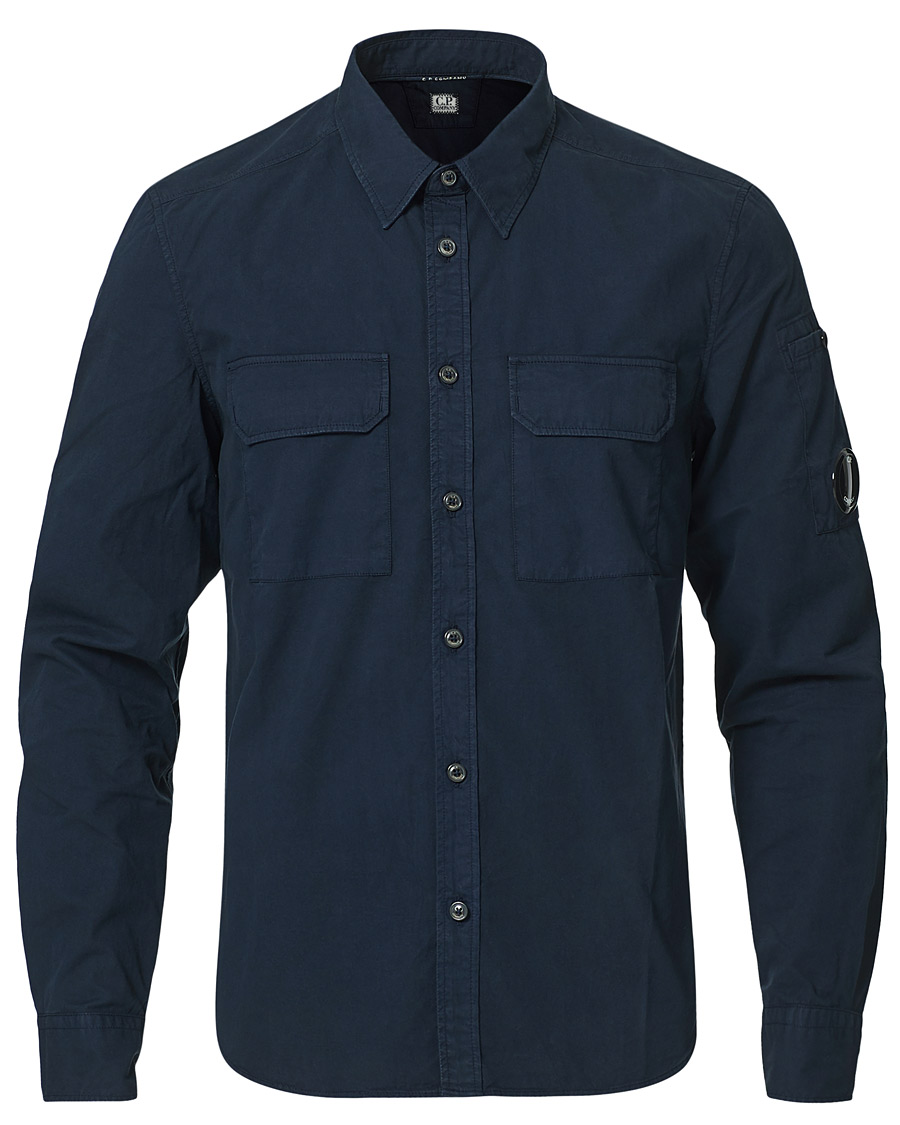 Heren | Overhemden | C.P. Company | Garment Dyed Gabardine Shirt Jacket Navy