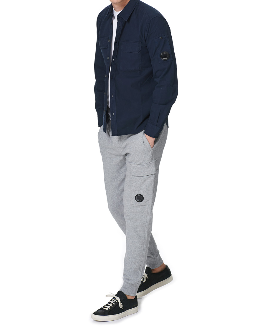 Heren | Overhemden | C.P. Company | Garment Dyed Gabardine Shirt Jacket Navy