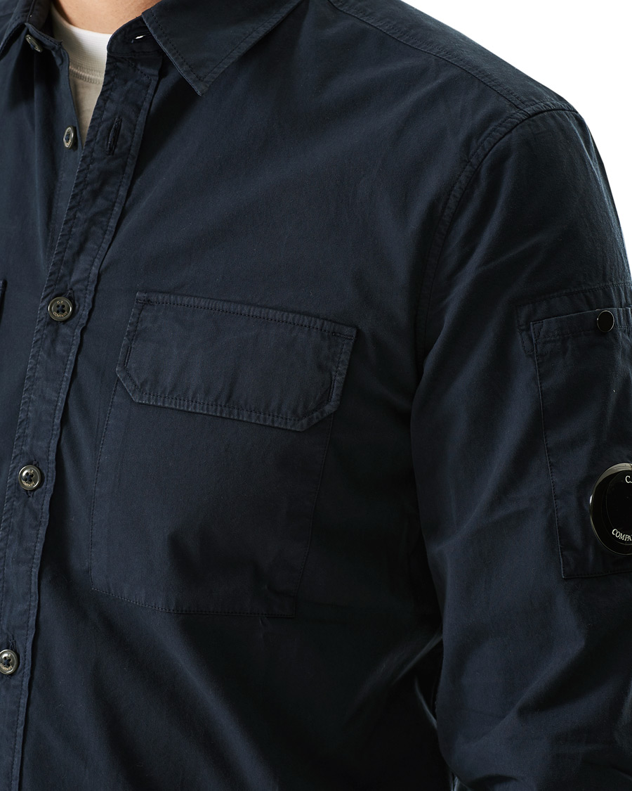Heren | Overhemden | C.P. Company | Garment Dyed Gabardine Shirt Jacket Navy