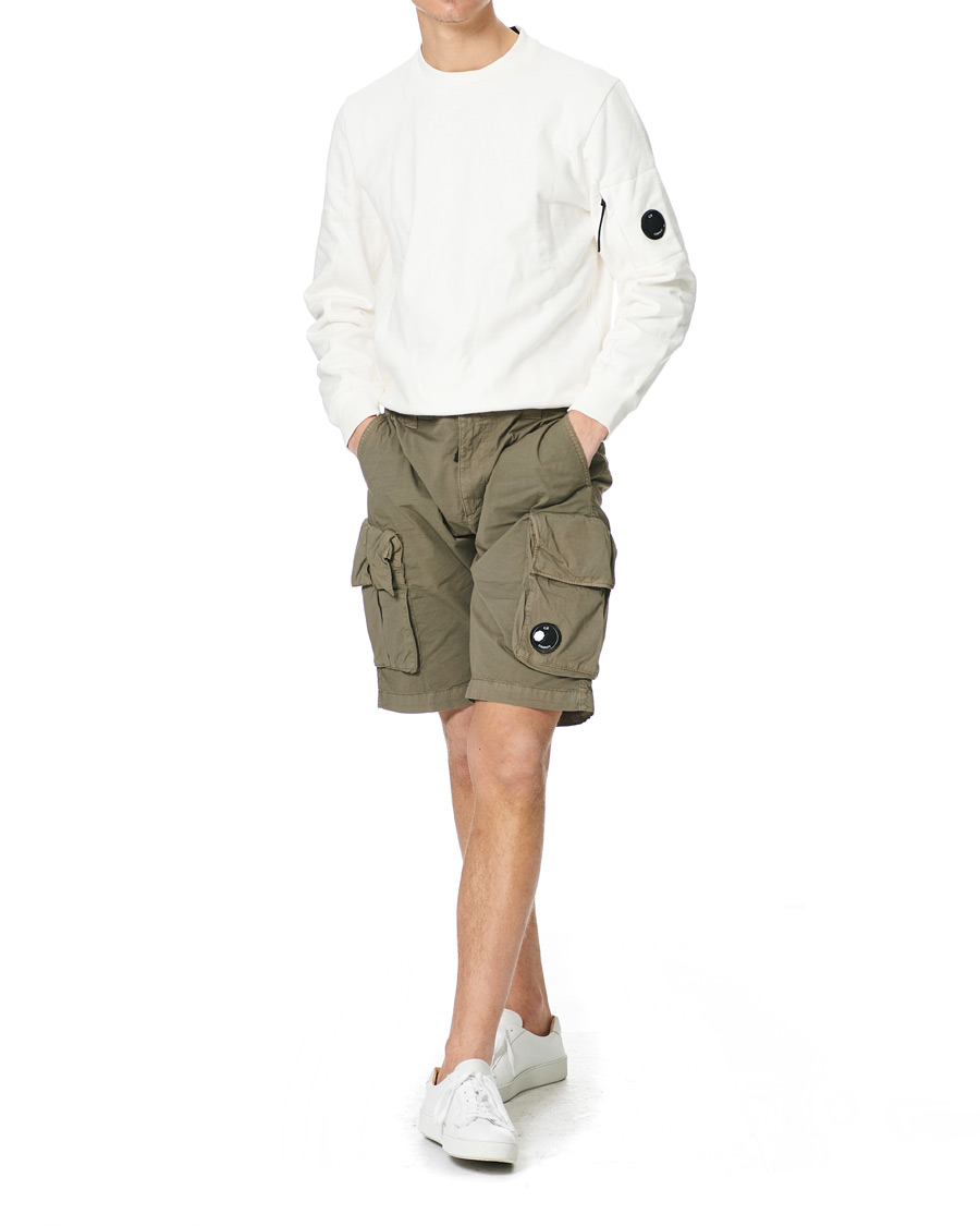 Heren | Korte broek | C.P. Company | Stretch Twill Cargo Shorts Olive