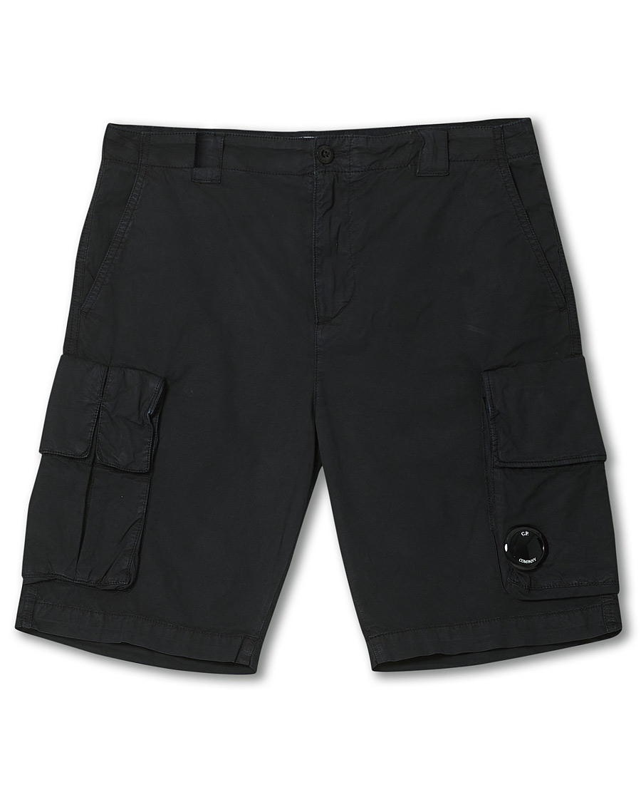 Heren | Korte broek | C.P. Company | Stretch Twill Cargo Shorts Black 48