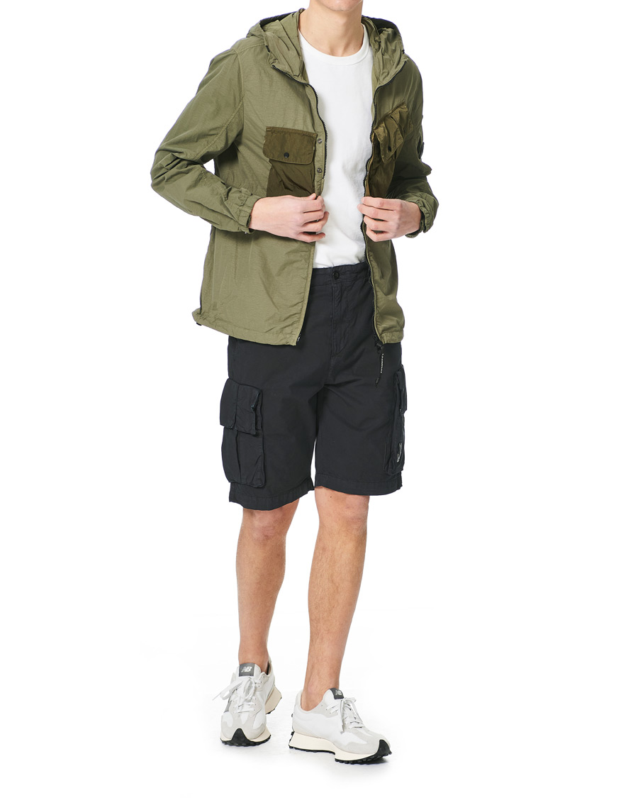 Heren | Korte broek | C.P. Company | Stretch Twill Cargo Shorts Black 48