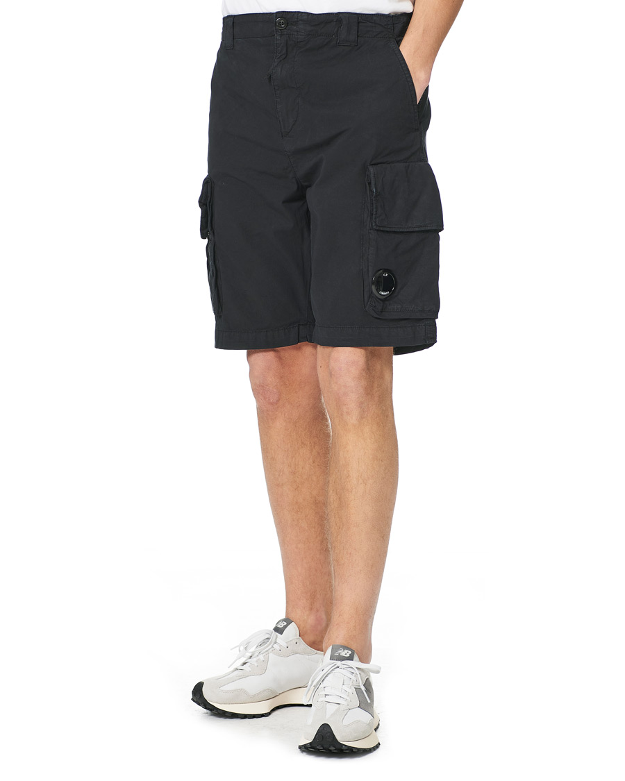 Heren | Korte broek | C.P. Company | Stretch Twill Cargo Shorts Black 48