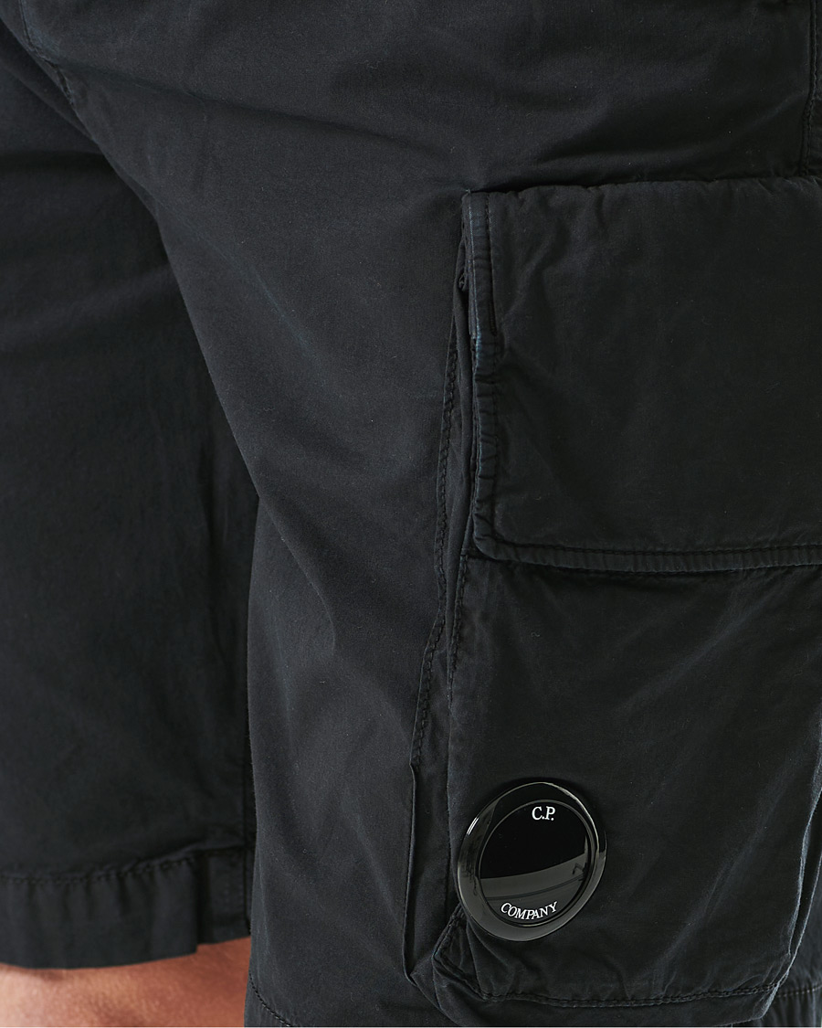 Heren | Korte broek | C.P. Company | Stretch Twill Cargo Shorts Black 48