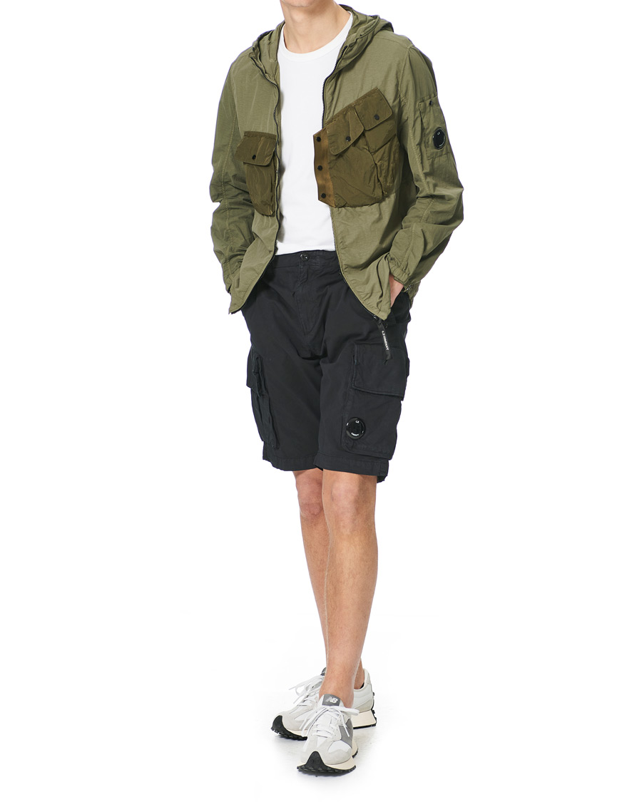 Heren | Jassen | C.P. Company | Flatt Nylon Hooded Zip Jacket Olive