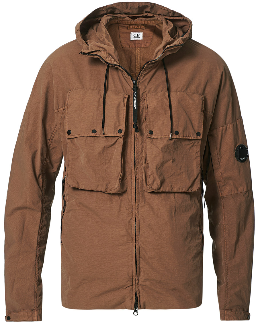 Heren | Jassen | C.P. Company | Flatt Nylon Long Jacket Brown