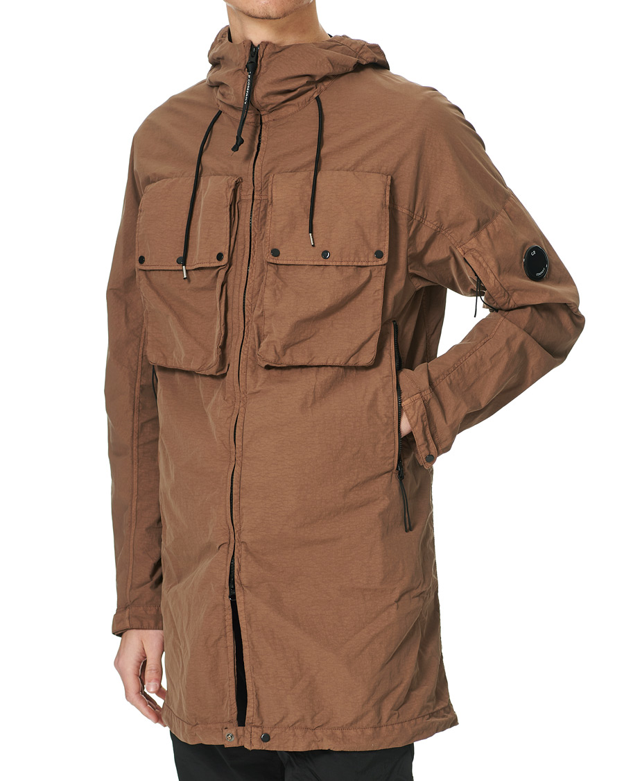 Heren | Jassen | C.P. Company | Flatt Nylon Long Jacket Brown