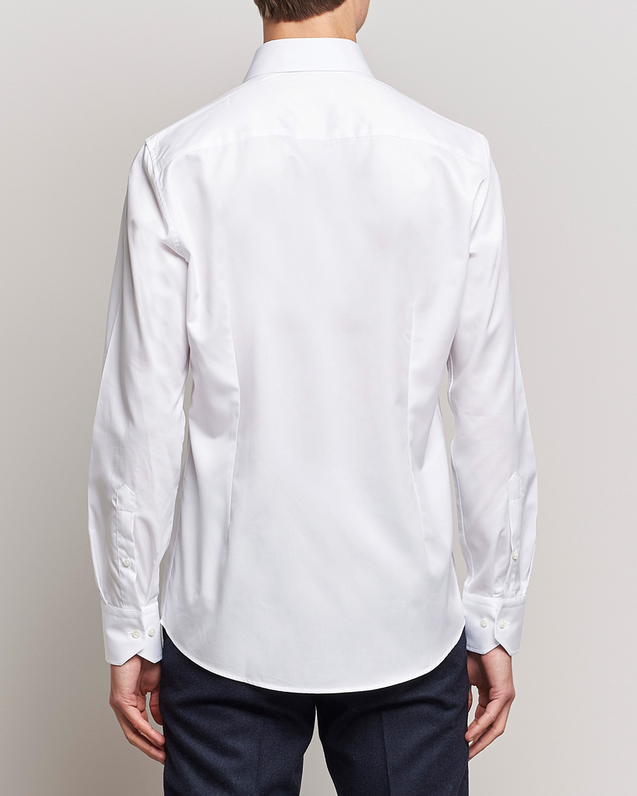 Heren | Overhemden | Stenströms | Slimline Cut Away Shirt White