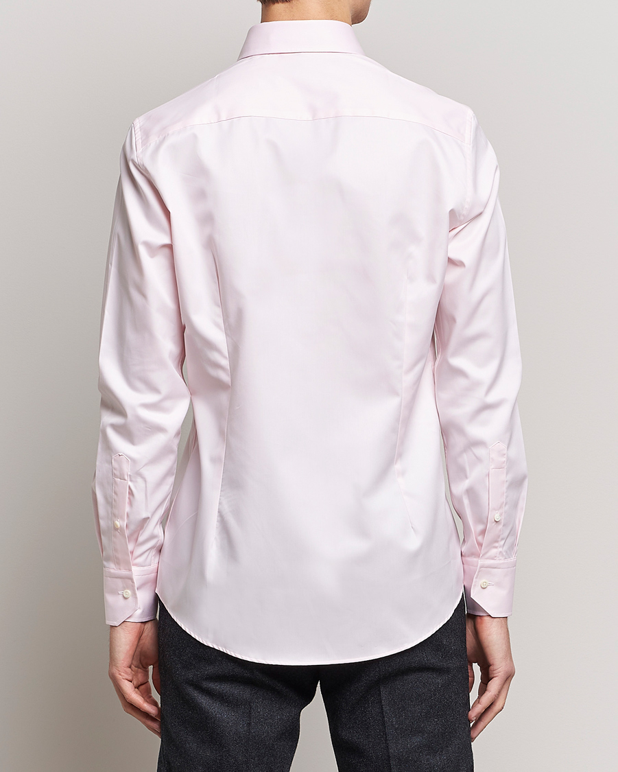 Heren | Overhemden | Stenströms | Slimline Cut Away Shirt Pink