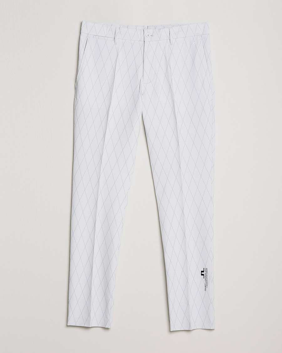 Heren | Broeken | J.Lindeberg | Active Argyle Golf Pants White