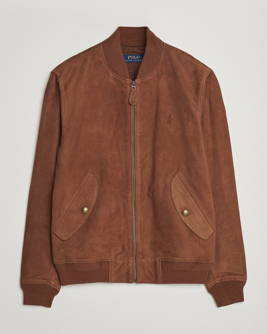 Heren | Jassen | Polo Ralph Lauren | Gunners Lined Suede Bomber Jacket Country Brown